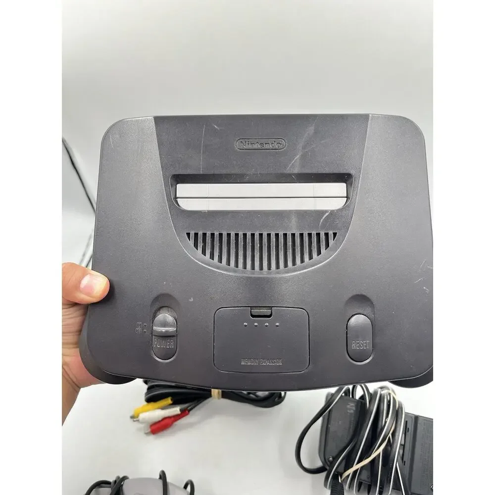 Nintendo 64 Console System Bundle w/ Controller & Cables N64 (NUS-001) *TESTED